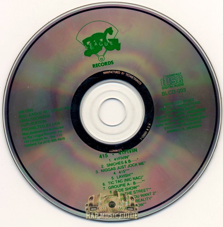 415 - 41Fivin: 1st Press. CD | Rap Music Guide